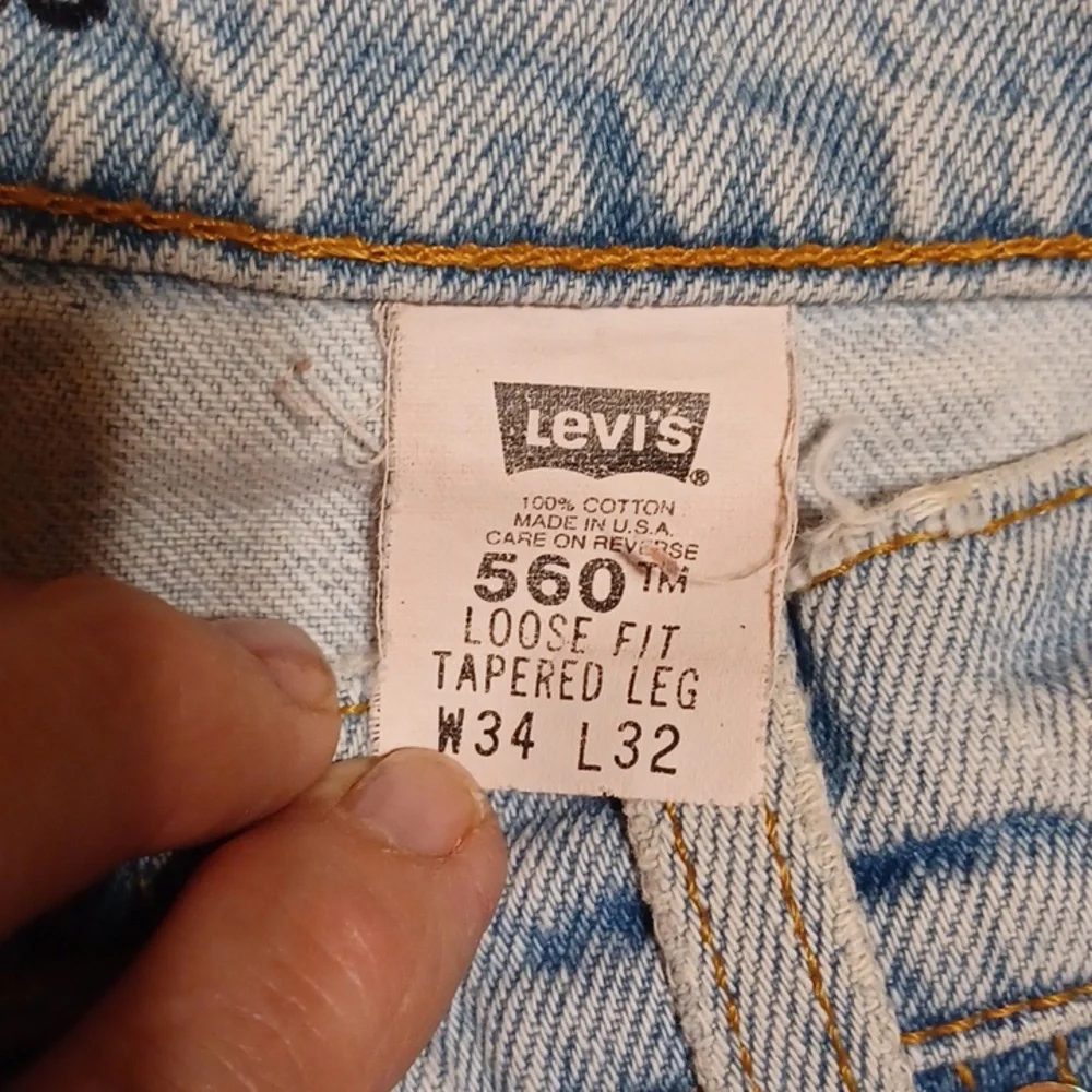 Levi's Blue Denim Jeans Vintage 560 Levi's 34x32